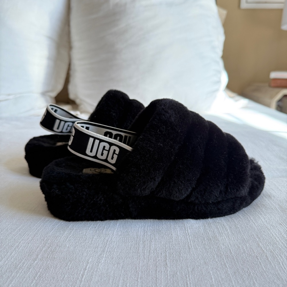 UGG Women's Fluff Yeah Sheepskin Slide Slippers